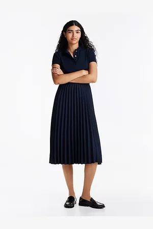 Tommy Hilfiger Robe polo ajustée midi à boutons dorés