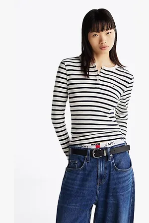 Tommy Hilfiger T-shirt ajusté côtelé à manches longues