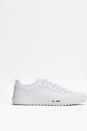Tommy Hilfiger Baskets en cuir à semelle dentelée