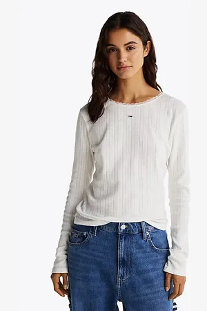 Tommy Hilfiger T-shirt ajusté à motif pointelle