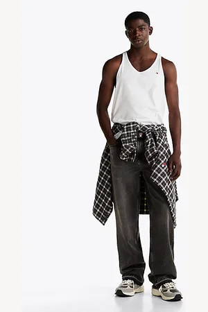 Tommy Hilfiger Jean droit coupe standard noir délavé