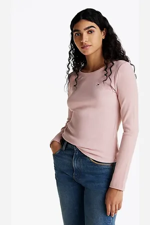 Tommy Hilfiger T-shirt ajusté et côtelé à manches longues
