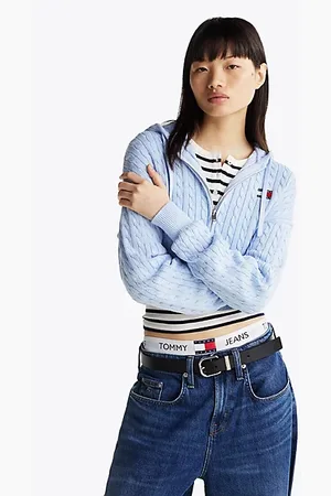 Tommy Hilfiger Gilet zippé en maille torsadée