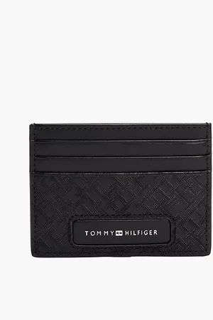 Tommy Hilfiger Porte-cartes en cuir TH Monogram