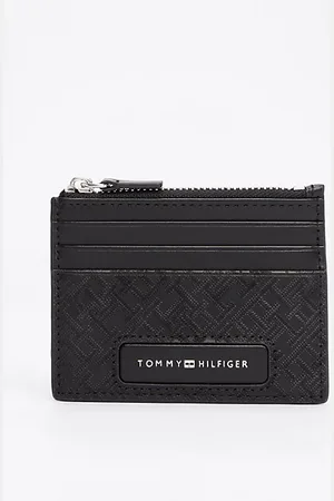 Tommy Hilfiger Porte-cartes en cuir TH Monogram
