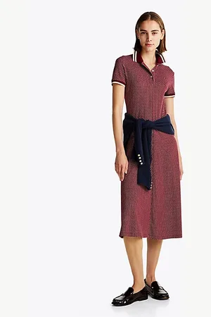 Tommy Hilfiger Robe polo midi imprimée