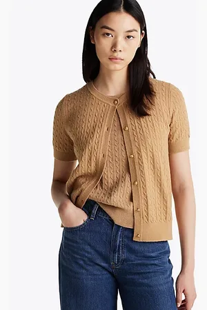 Tommy Hilfiger Cardigan manches courtes en laine majoritaire