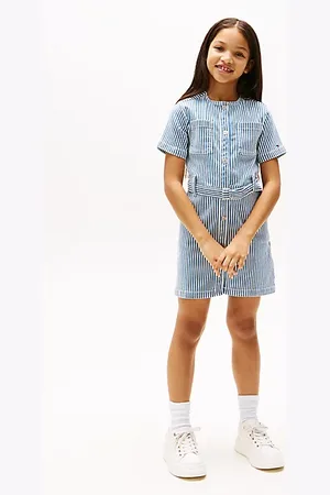 Tommy Hilfiger Robe en denim à rayures et ceinture