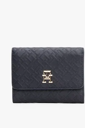 Tommy Hilfiger Portefeuille à trois volets et monogramme TH