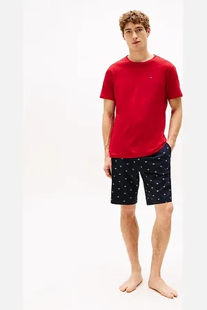 Tommy Hilfiger Pyjama avec T-shirt à motif et short
