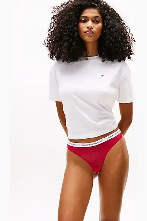 Tommy Hilfiger String en dentelle à logo sur la ceinture