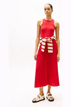 Tommy Hilfiger Robe midi plissée sans manches