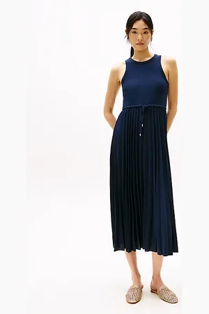 Tommy Hilfiger Robe midi plissée sans manches