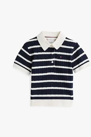 Tommy Hilfiger Pull Adaptive en maille torsadée à col polo