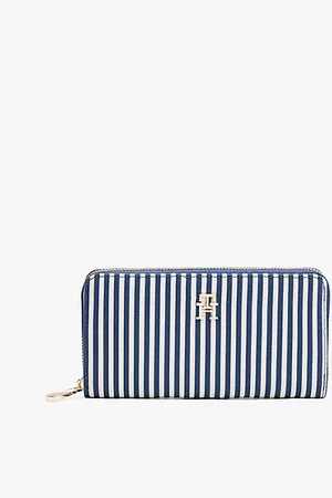 Tommy Hilfiger Portefeuille zippé à rayures