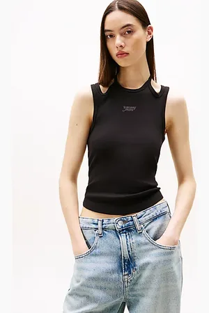 Tommy Hilfiger Débardeur ajusté côtelé à dos nu