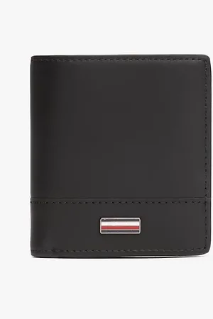 Tommy Hilfiger Portefeuille à trois volets Corporate en cuir