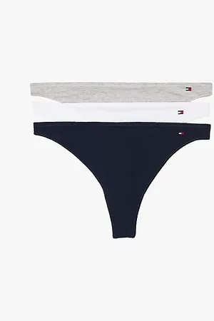 Tommy Hilfiger Lot de 3 strings échancrés à drapeau