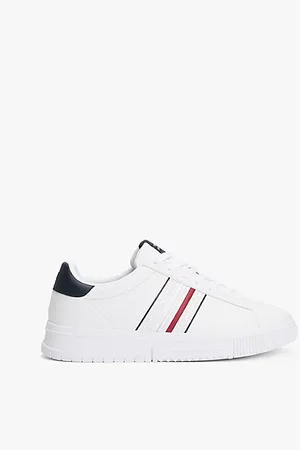 Tommy Hilfiger Baskets en cuir à logo en relief