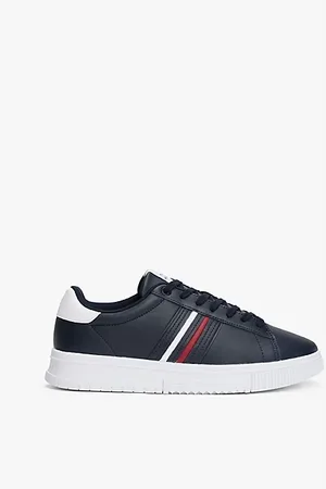 Tommy Hilfiger Baskets en cuir à logo en relief