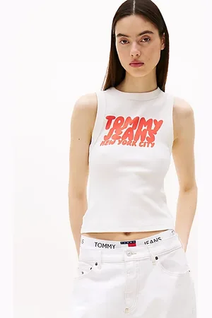 Tommy Hilfiger Débardeur ajusté à logo lettre bulle