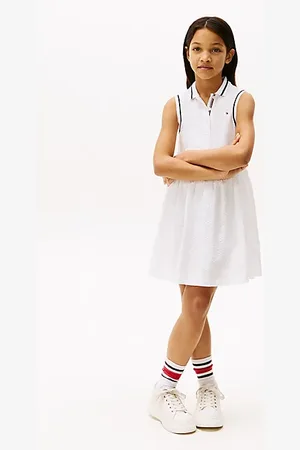 Tommy Hilfiger Robe polo à broderie anglaise