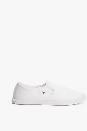 Tommy Hilfiger Baskets en toile à drapeau brodé