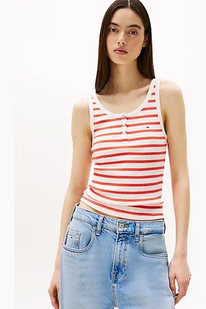 Tommy Hilfiger Débardeur ajusté côtelé à col échancré
