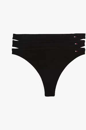 Tommy Hilfiger Lot de 3 strings échancrés à drapeau