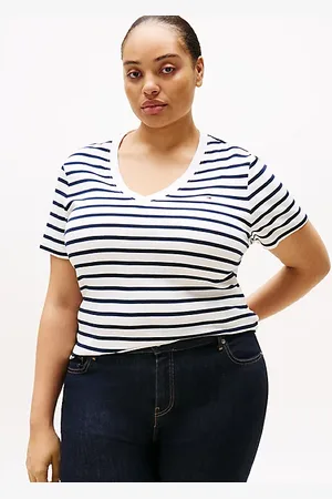 Tommy Hilfiger T-shirt ajusté Curve à col en V