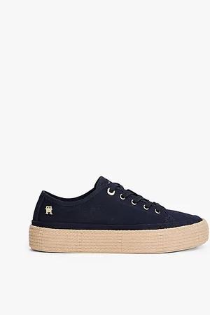 Tommy Hilfiger Baskets en toile à détail corde et monogramme