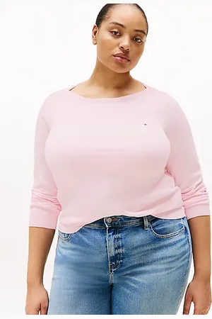 Tommy Hilfiger Pull Curve en maille fine de jersey