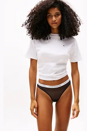 Tommy Hilfiger String en dentelle à logo sur la ceinture