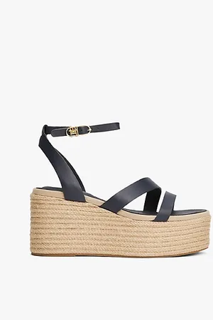Tommy Hilfiger Espadrilles compensées en cuir