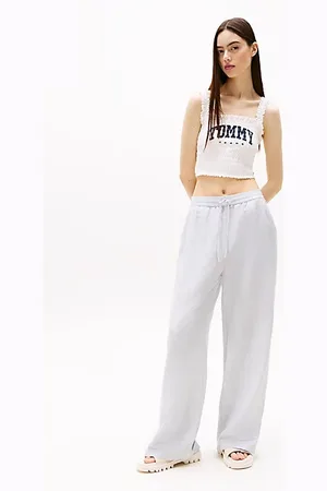 Tommy Hilfiger Pantalon jambe ample avec lin