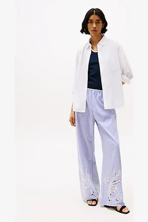 Tommy Hilfiger Pantalon ample à broderie anglaise