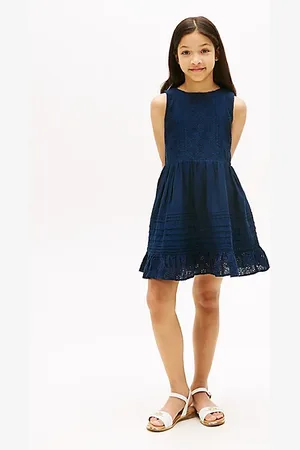 Tommy Hilfiger Robe évasée à broderie anglaise