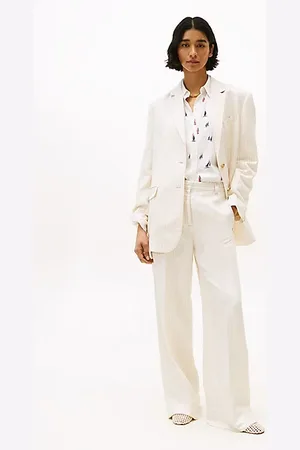 Tommy Hilfiger Pantalon jambe ample avec lin