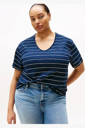 Tommy Hilfiger T-shirt décontracté Curve en lin mélangé