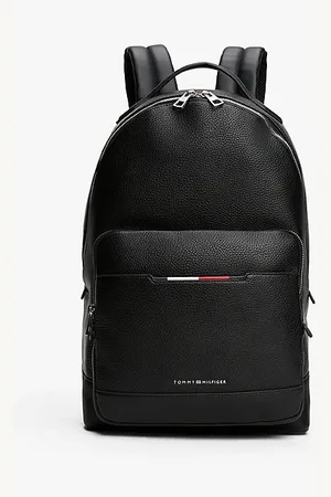 Tommy Hilfiger Sac à dos effet grain fin à logo en métal