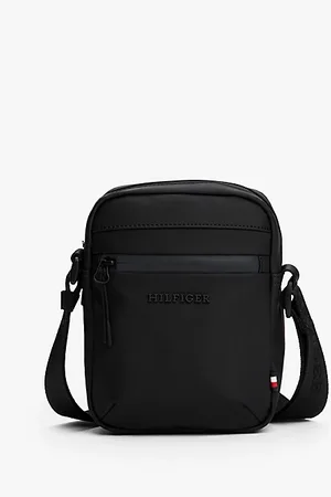 Tommy Hilfiger Sac reporter à bandoulière et logo texturé