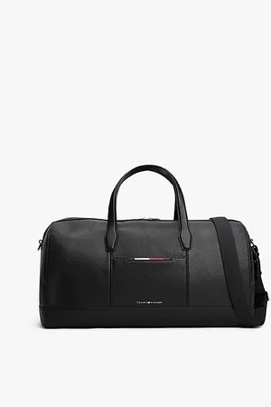 Tommy Hilfiger Sac duffle effet grain fin à logo en métal