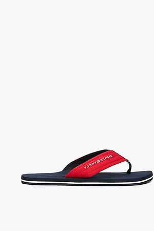 Tommy Hilfiger Tongs en toile à logo
