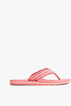 Tommy Hilfiger Tongs à bride en toile et monogramme TH