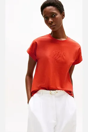 Tommy Hilfiger T-shirt à col ras-du-cou et logo brodé