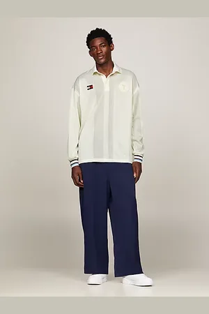 Tommy Hilfiger Polo Rugby universitaire mixte à empiècements