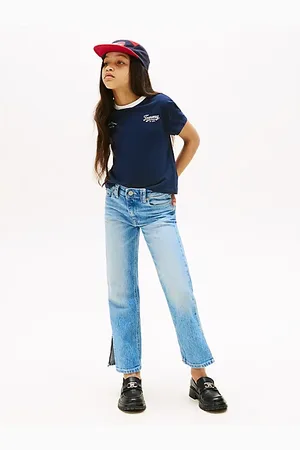 Tommy Hilfiger Jean girlfriend droit délavé