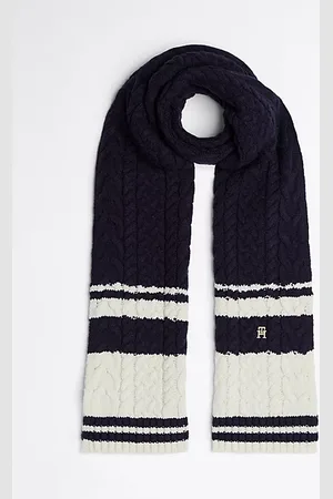 Tommy Hilfiger Écharpe en laine majoritaire à maille torsadée