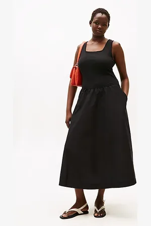 Tommy Hilfiger Robe moulante et évasée Curve longueur midi