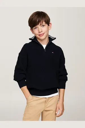 Tommy Hilfiger Pull zippé à col roulé